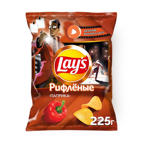 Чипсы Lay's Паприка рифлёные