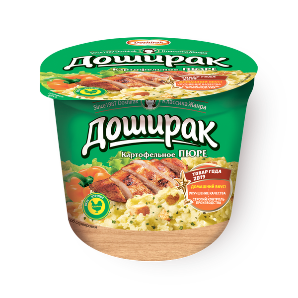 Пюре картофельное «Доширак» со вкусом курицы