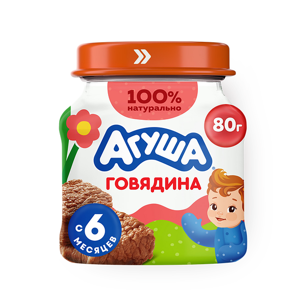Мясное пюре «Агуша» говядина