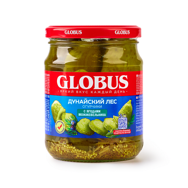 Огурчики Дунайский лес Globus с ягодами можжевельника