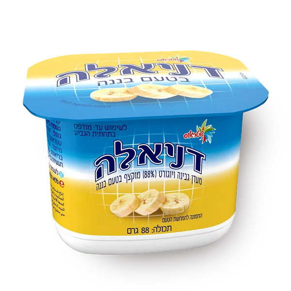 מעדן דניאלה גבינה מוקצפת בטעם בננה 5%