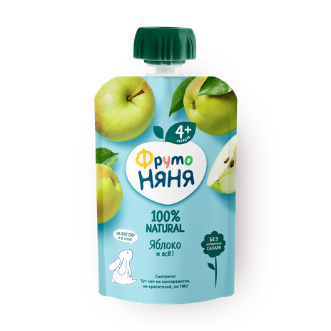 Фруктовое пюре «Фрутоняня» яблоко
