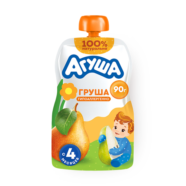 Пюре «Агуша» груша с 4 месяцев