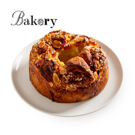 Bakery Babka roses with apples