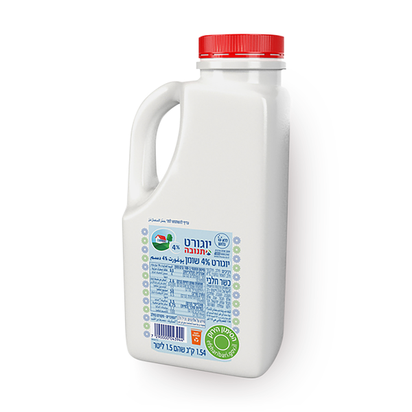 Tnuva yogurt jug 4% fat