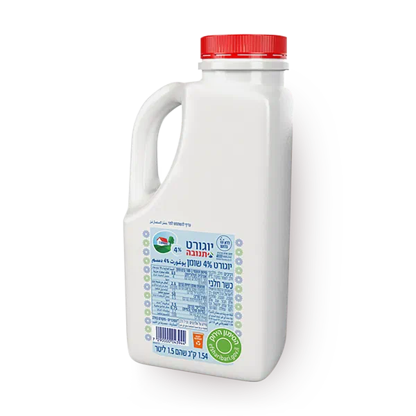 Tnuva yogurt jug 4% fat