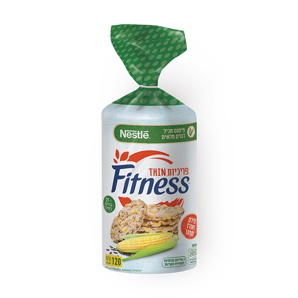Fitness thin corn and black rice crispies