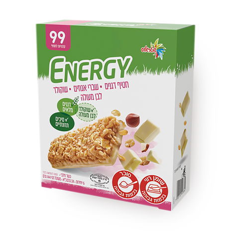 Energy Ceral snack with white chocolate