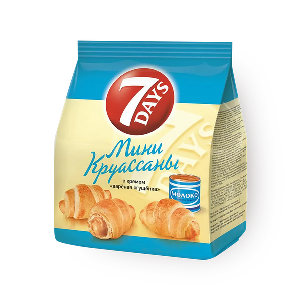 Круассаны мини 7 Days со вкусом варёной сгущёнки