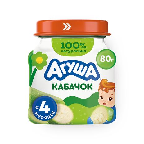 Пюре «Агуша» кабачок с 4 месяцев