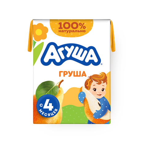 Сок «Агуша» груша осветлённый с 4 месяцев