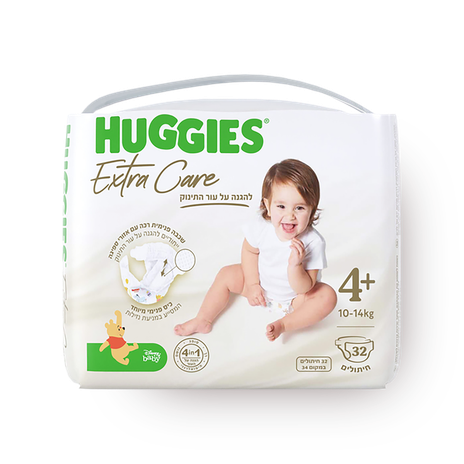 ‎Huggies Extra Care Size 4 +