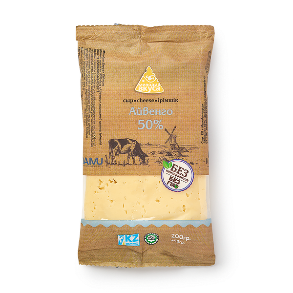 Сыр Айвенго «Мелодия вкуса» со вкусом топлёного молока 50%