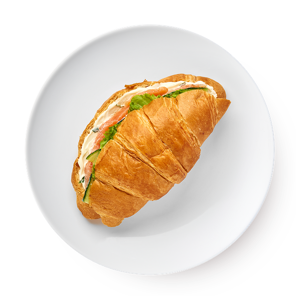 Круассан с лососем «Сегодня»