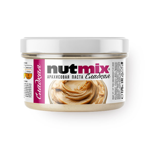 Паста арахисовая Nutmix сладкая