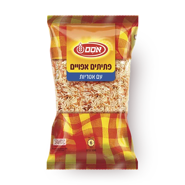 פתיתים אפויים אורז אסם עם אטריות