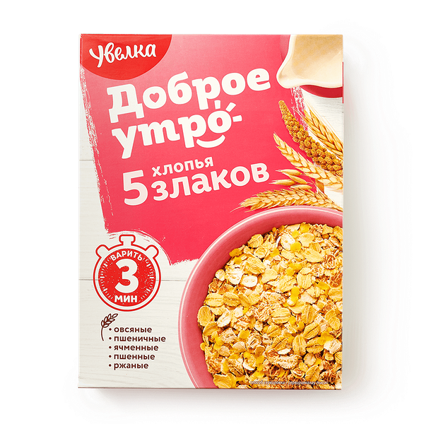 Хлопья 5 злаков «Увелка»