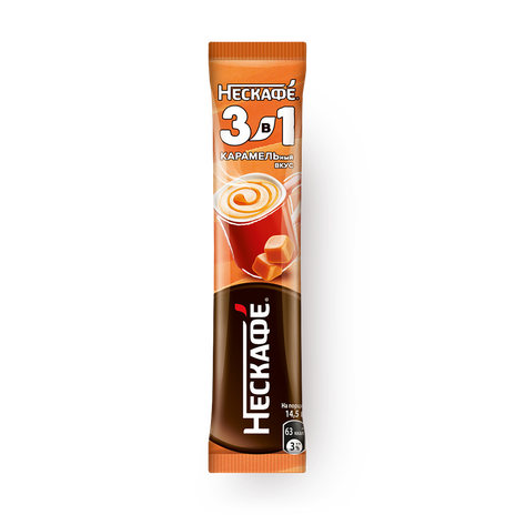 Кофе стик «Нескафе» 3в1 Карамельный вкус