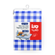 Blue and white checkered rubber tablecloth for a folding table Sano Sushi