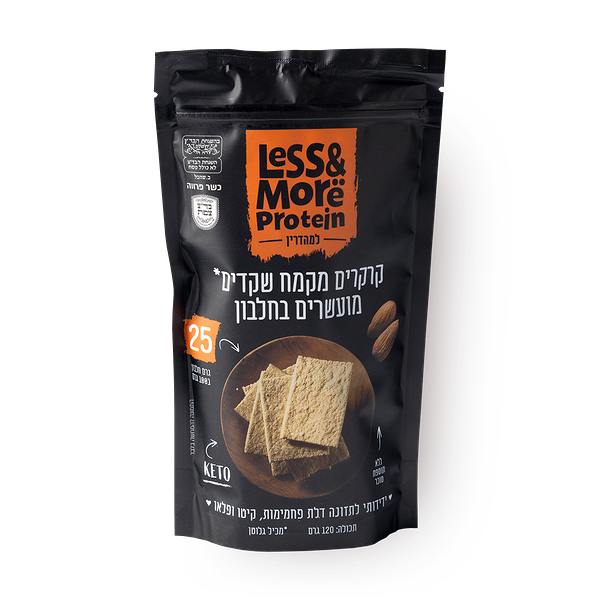 קרקרים מקמח שקדים מועשרים בחלבון לס אנד מור