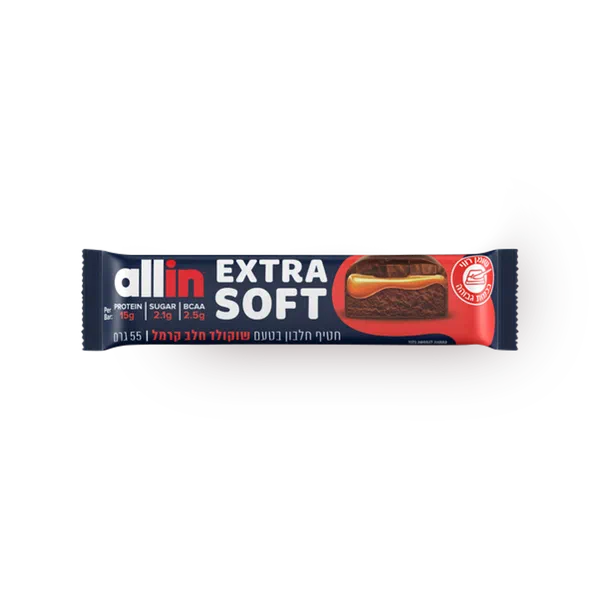 allin Extra Soft Protein Bar Milk Caramel Flavor