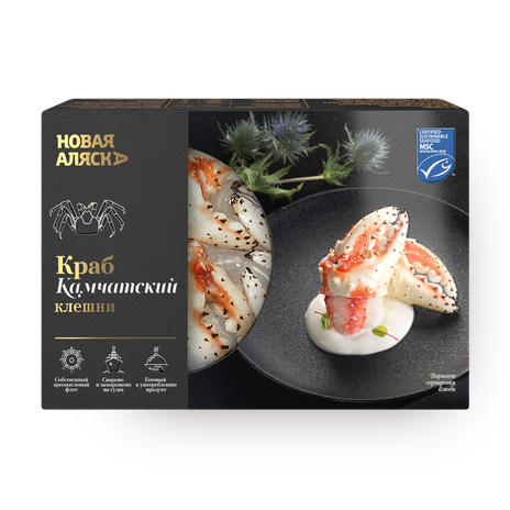 ⁠⁠Краб Камчатский «Новая Аляска» мясо большой клешни на двух когтях варёно-мороженое