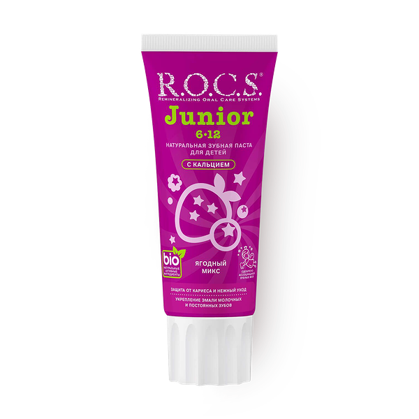 Зубная паста R.O.C.S. Junior ягодный микс 6-12 лет