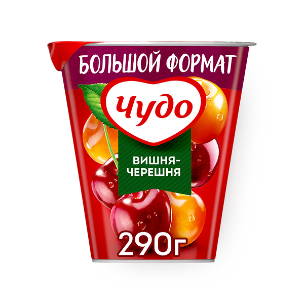 Йогурт «Чудо» с вишней и черешней 2%