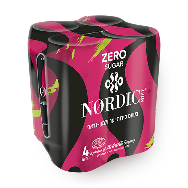Nordic berries lemon grass flavored zero sparkling drink