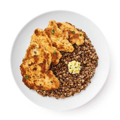 Шницель куриный с гречкой Damdala