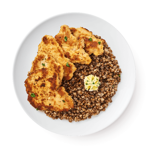 Шницель куриный с гречкой Damdala