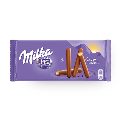 Печенье-палочки Milka Lila Sticks покрытое молочным шоколадом