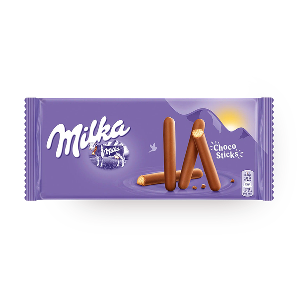 Печенье-палочки Milka Lila Sticks покрытое молочным шоколадом