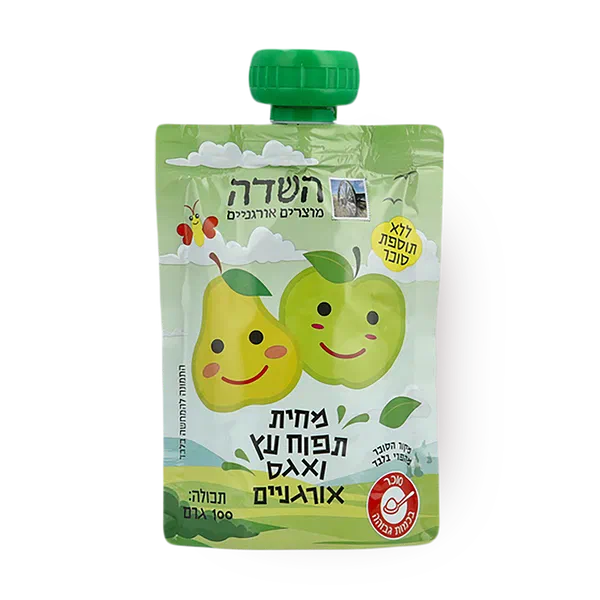 Organic apple and pear squeeze