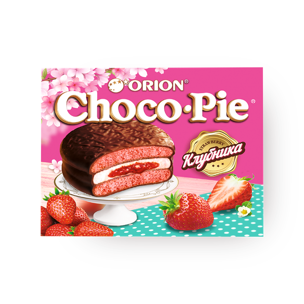 Пирожное Orion Choco-Pie клубника