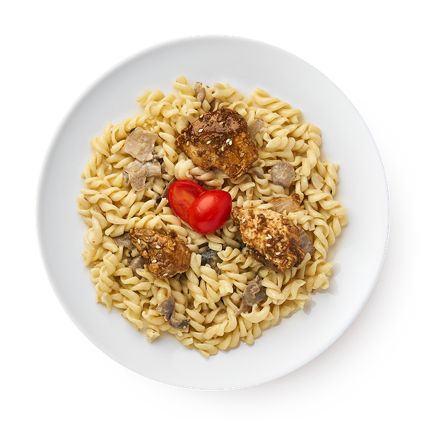 Паста с курицей и грибами «Сегодня»
