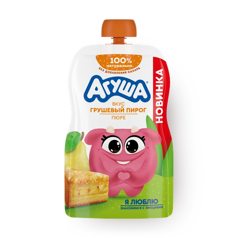 Пюре «Агуша» Грушевый пирог фруктовое