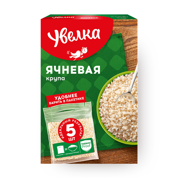 Крупа ячневая «Увелка» в варочных пакетах