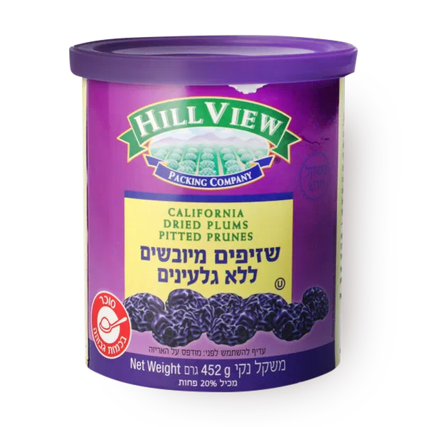 Hill View Dried Plums Pitted Prunes