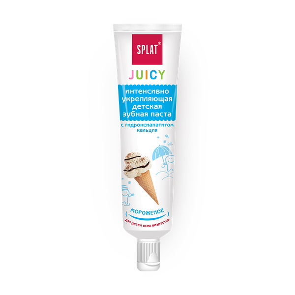 Зубная паста детская Splat Juicy мороженое