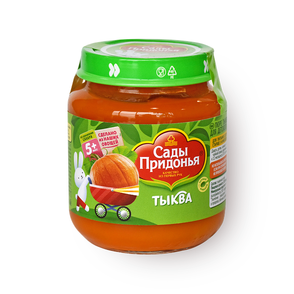 Пюре «Сады Придонья» тыква с 5 месяцев