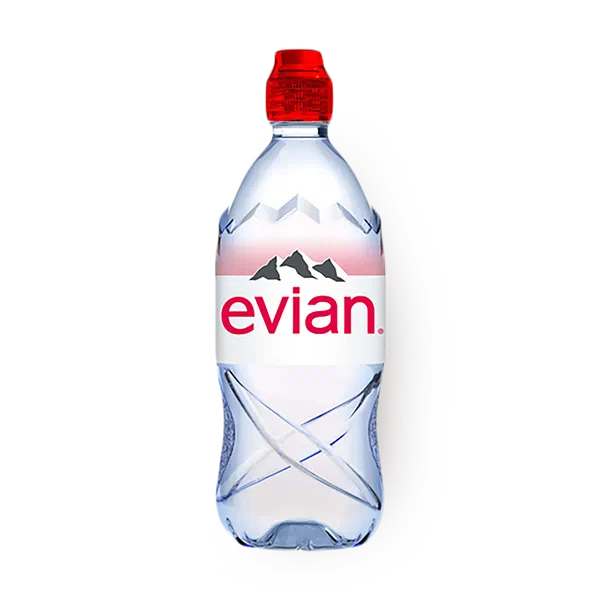 Evien minrel water plastic bottle