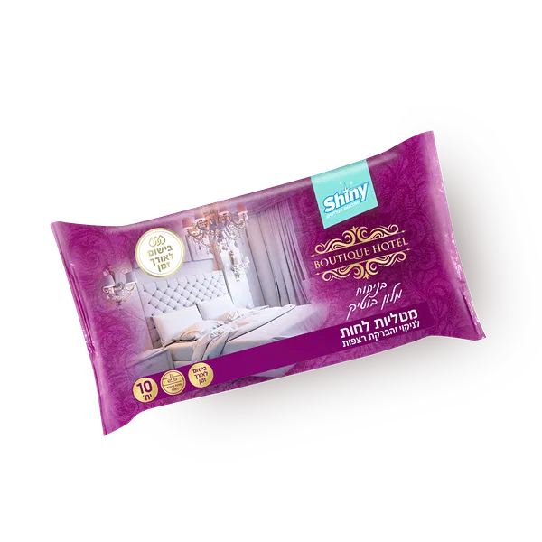 Moist cloths for the floor with a hotel fragrance