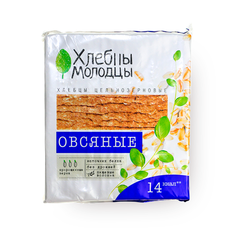 Хлебцы овсяные «Хлебцы Молодцы» с пророщенной пшеницей