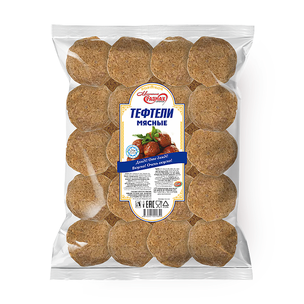 Тефтели мясные «Максимальный размах» замороженные