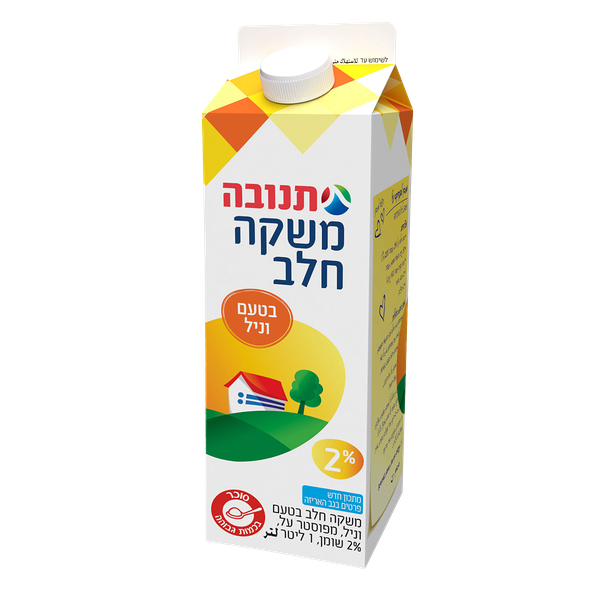 משקה תנובה חלב בטעם וניל 2%