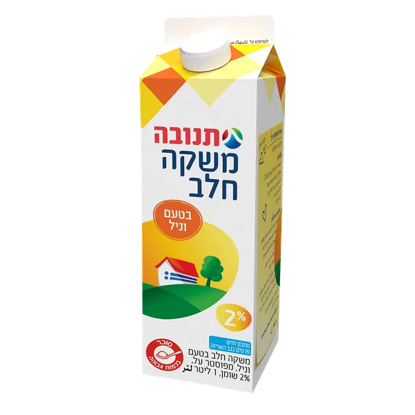 משקה תנובה חלב בטעם וניל 2%