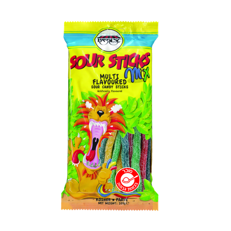 Peshez Sour Sticks Sour Candies in 4 Flavors