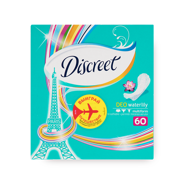 Прокладки ежедневные Discreet Deo Водяная лилия