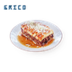 Greek Moussaka with meat, tomatoes and eggplant